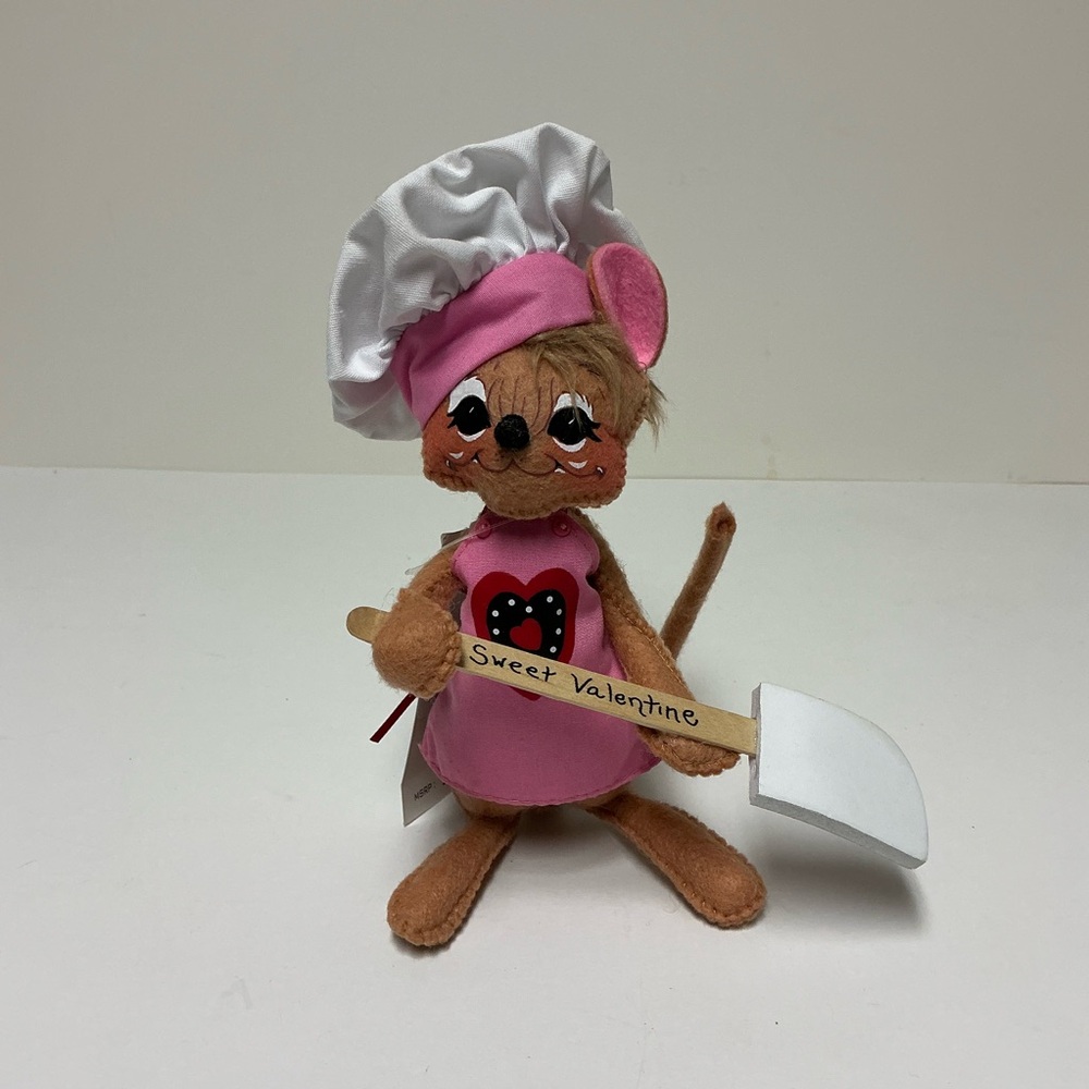 Annalee Sweet Valentine Mouse Chef Holiday Decoration with Tag